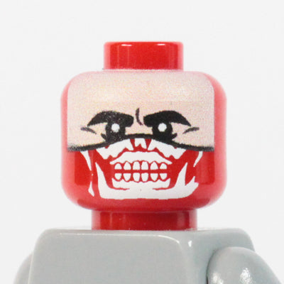 Red Mask Head – custom LEGO-compatible minifigure item by BrickTactical
