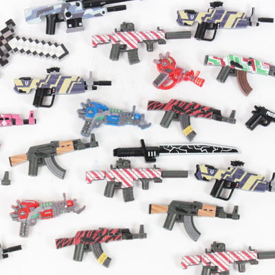 Random Printed Weapon Skin – custom LEGO-compatible minifigure item by BrickTactical