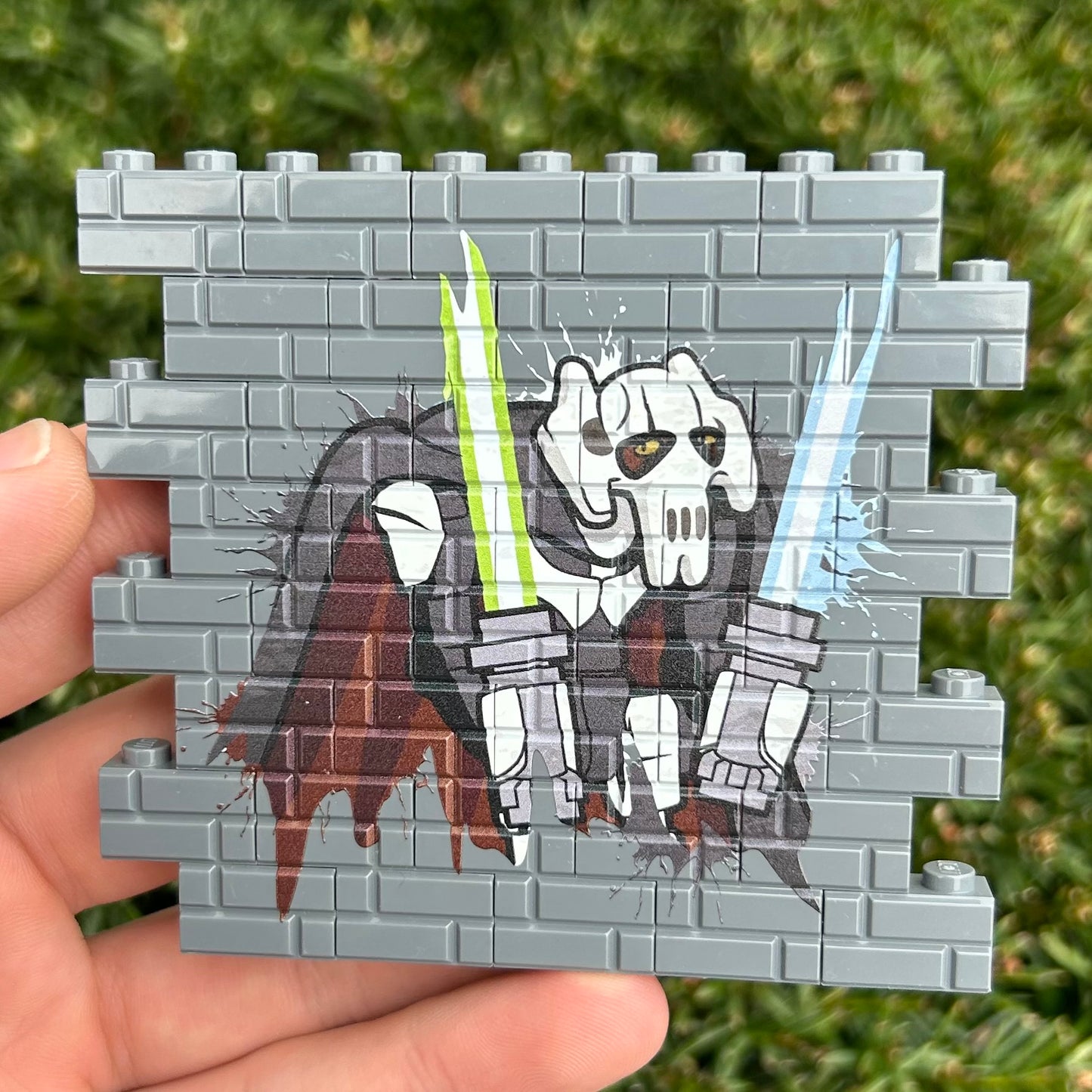 The General Graffiti Wallbrick (Dark Bluish Grey)