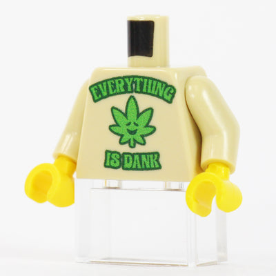 Everything is Dank Leaf Torso – custom LEGO-compatible minifigure item by BrickTactical