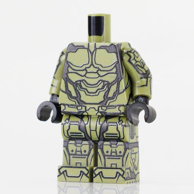 BrickTactical Custom LEGO Minifigure Armor Body Suit Olive Green