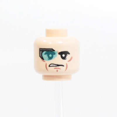 Space Marine Head (Blue) – custom LEGO-compatible minifigure item by BrickTactical