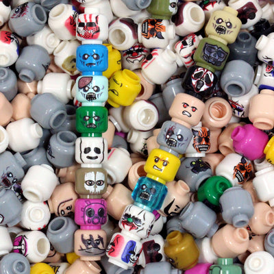 Random Head Pack – custom LEGO-compatible minifigure item by BrickTactical