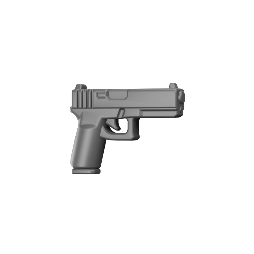 BT17 Pistol – custom LEGO-compatible minifigure item by BrickTactical, alternate view