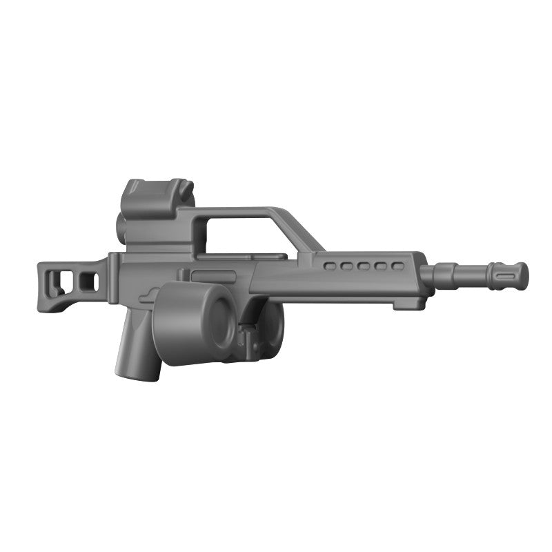 BT36 Machine Gun w/ Drum Mag – custom LEGO-compatible minifigure item by BrickTactical, alternate view