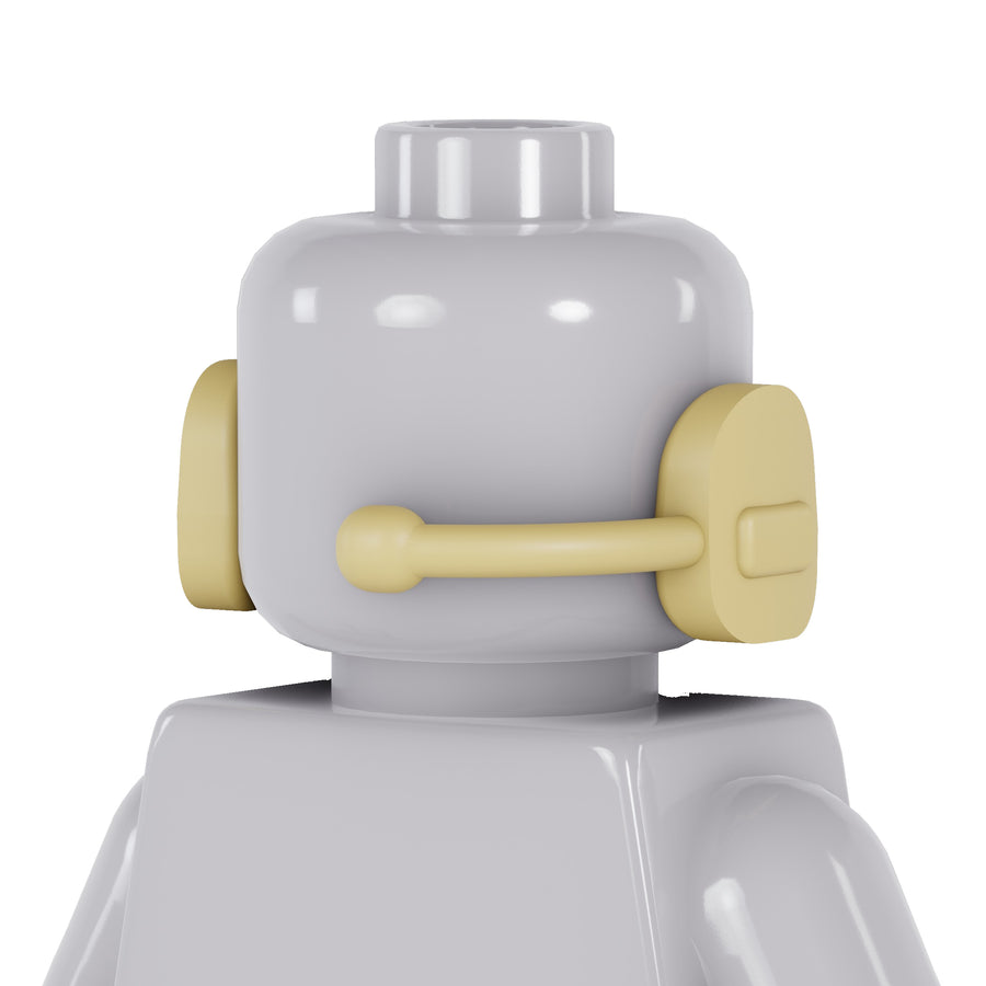 Tactical Headset – custom LEGO-compatible minifigure item by BrickTactical, alternate view