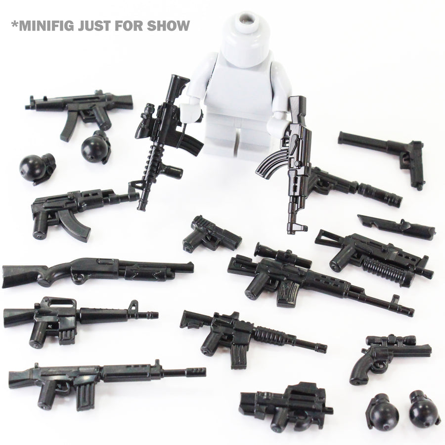 Heavy Weapons Assault Pack – custom LEGO-compatible minifigure item by BrickTactical, alternate view