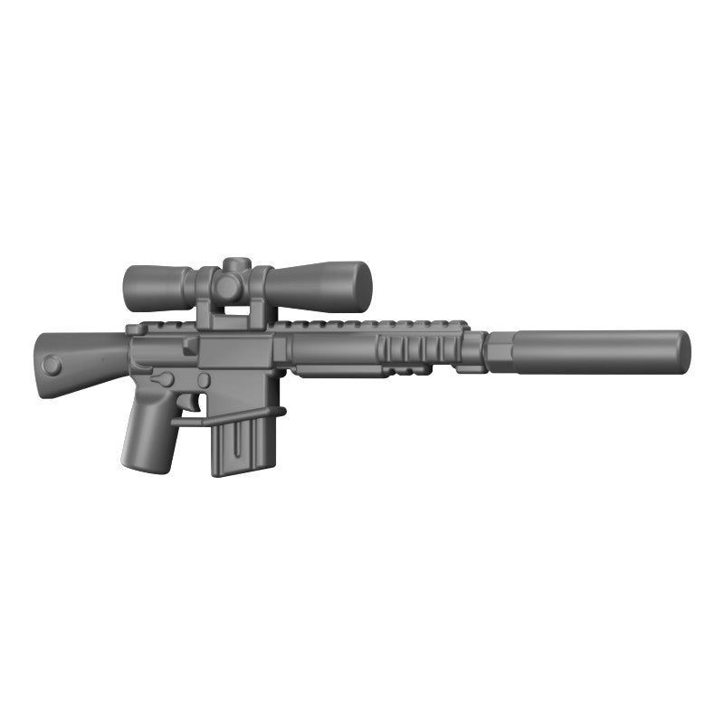 BT110 Suppressed Sniper Rifle – custom LEGO-compatible minifigure item by BrickTactical, alternate view
