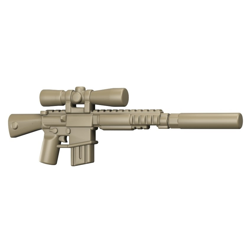 BT110 Suppressed Sniper Rifle – custom LEGO-compatible minifigure item by BrickTactical