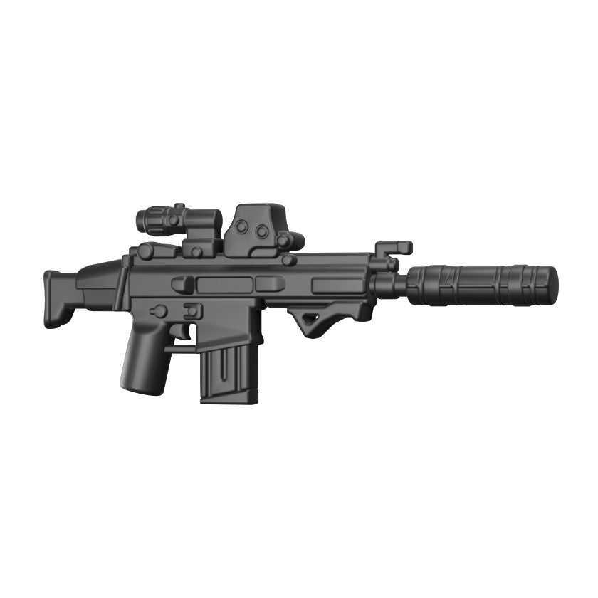 BT17 Suppressed Rifle – custom LEGO-compatible minifigure item by BrickTactical, alternate view