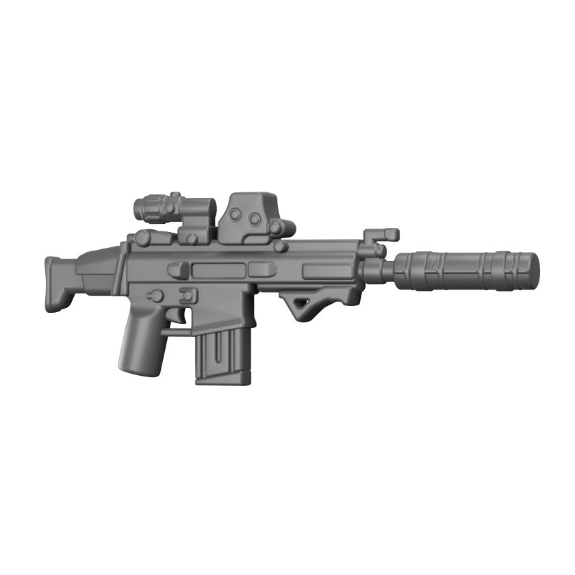 BT17 Suppressed Rifle – custom LEGO-compatible minifigure item by BrickTactical, alternate view