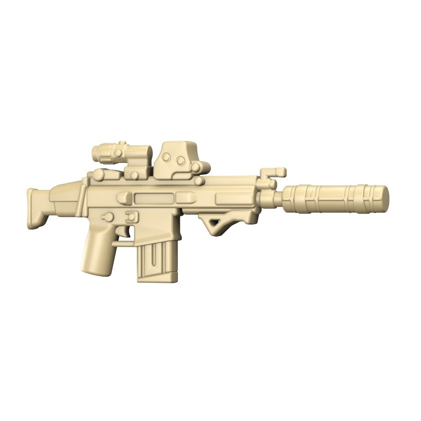 BT17 Suppressed Rifle – custom LEGO-compatible minifigure item by BrickTactical, alternate view