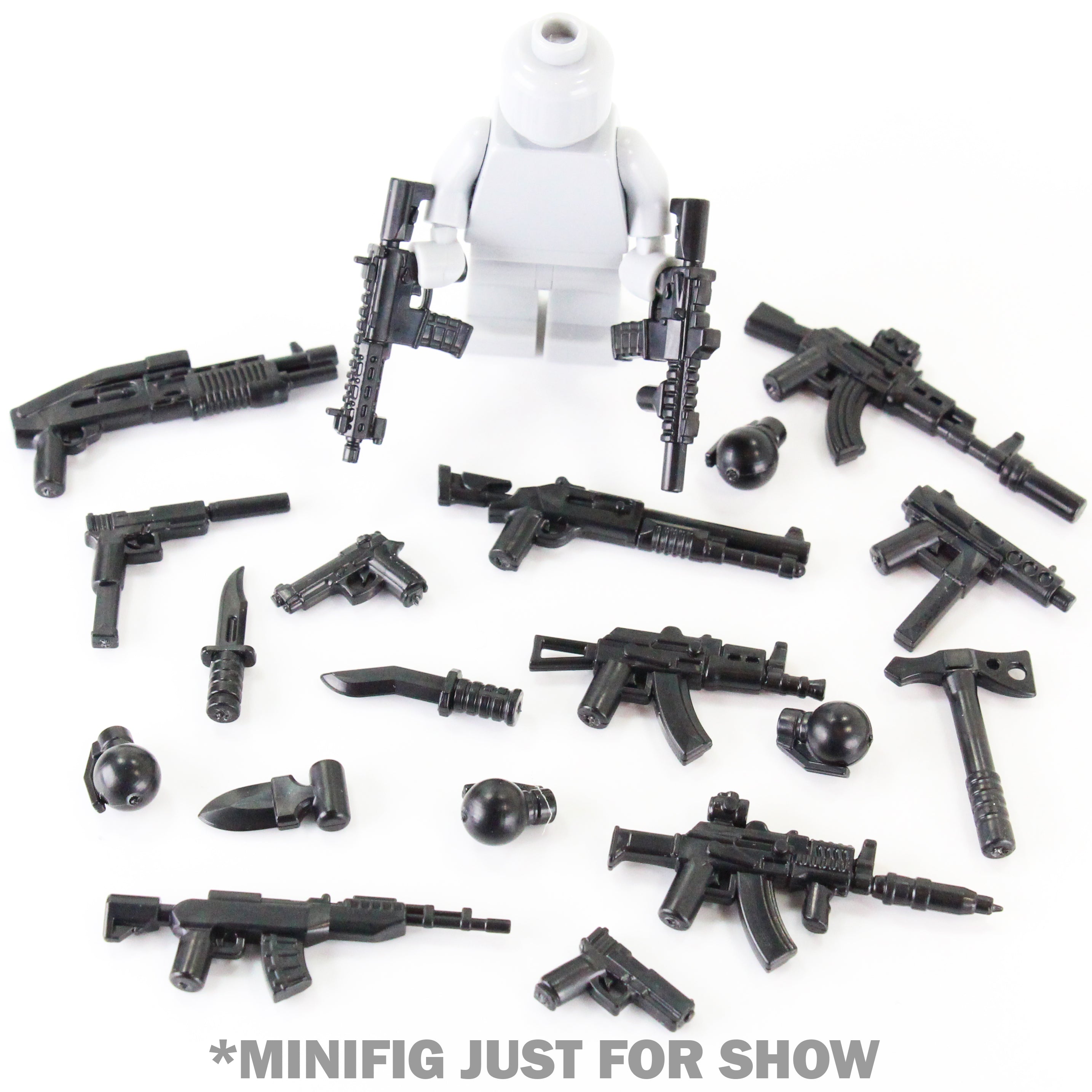 Small Arms Weapon Pack (x20 Weapons) – BrickTactical