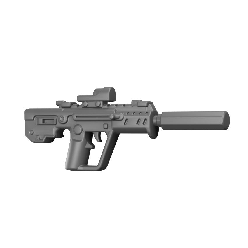 BT Bullpup Suppressed Rifle – custom LEGO-compatible minifigure item by BrickTactical, alternate view