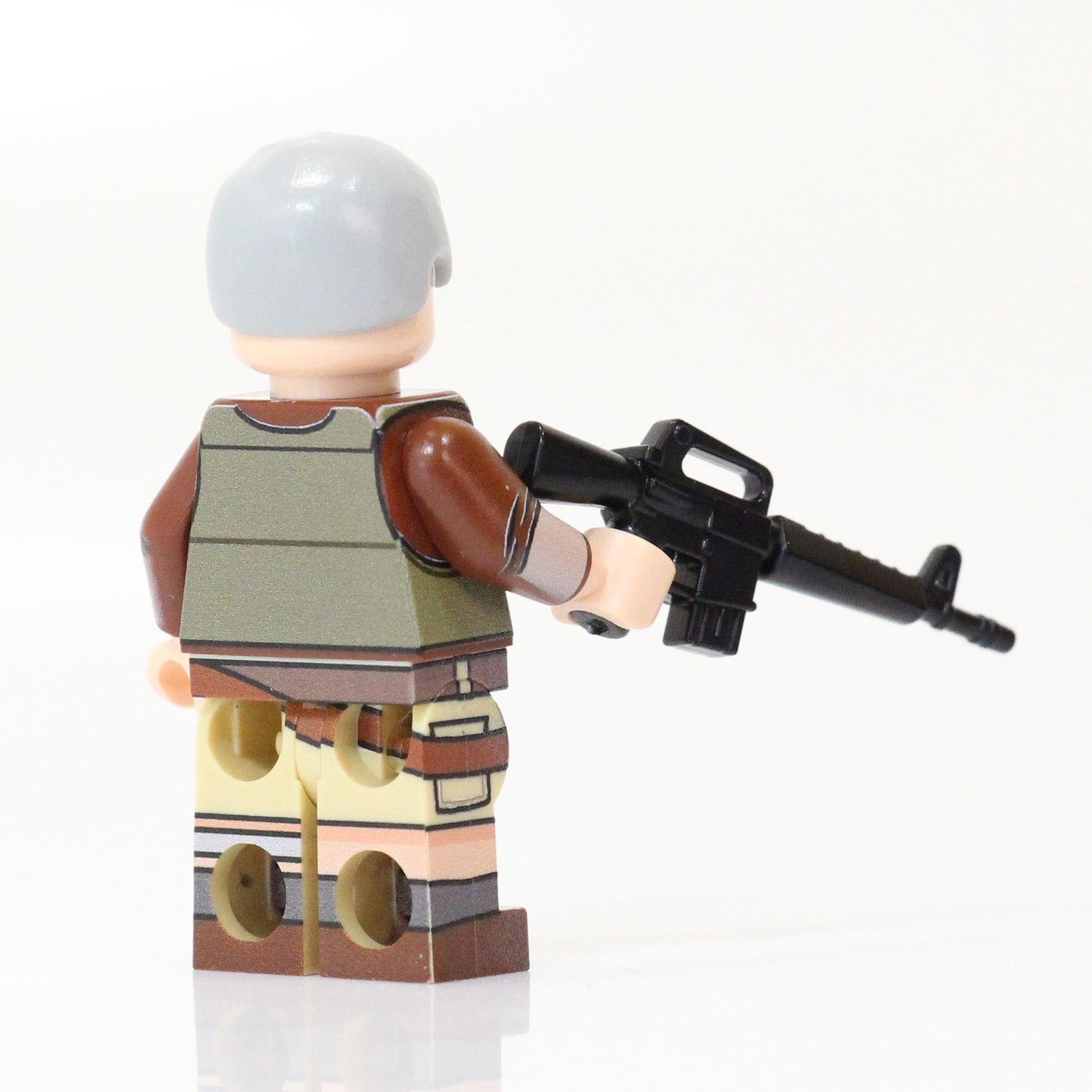 BrickTactical Custom Printed LEGO Minfigs Grandpa Zombie Killer