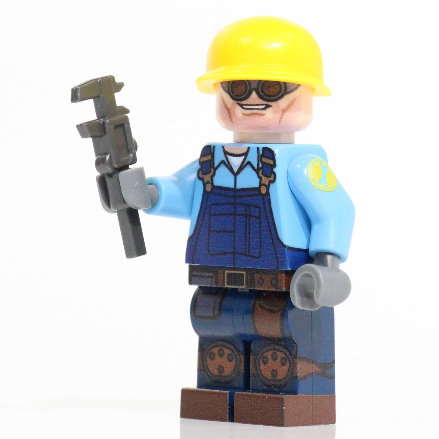 BrickTactical Custom Printed LEGO Minifigs Engineer Blue