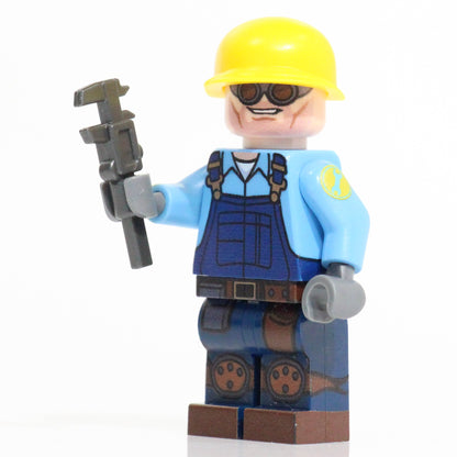 BrickTactical Custom Printed LEGO Minifigs Engineer Blue