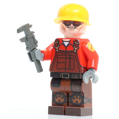 BrickTactical Custom Printed LEGO Minifigs Engineer Red