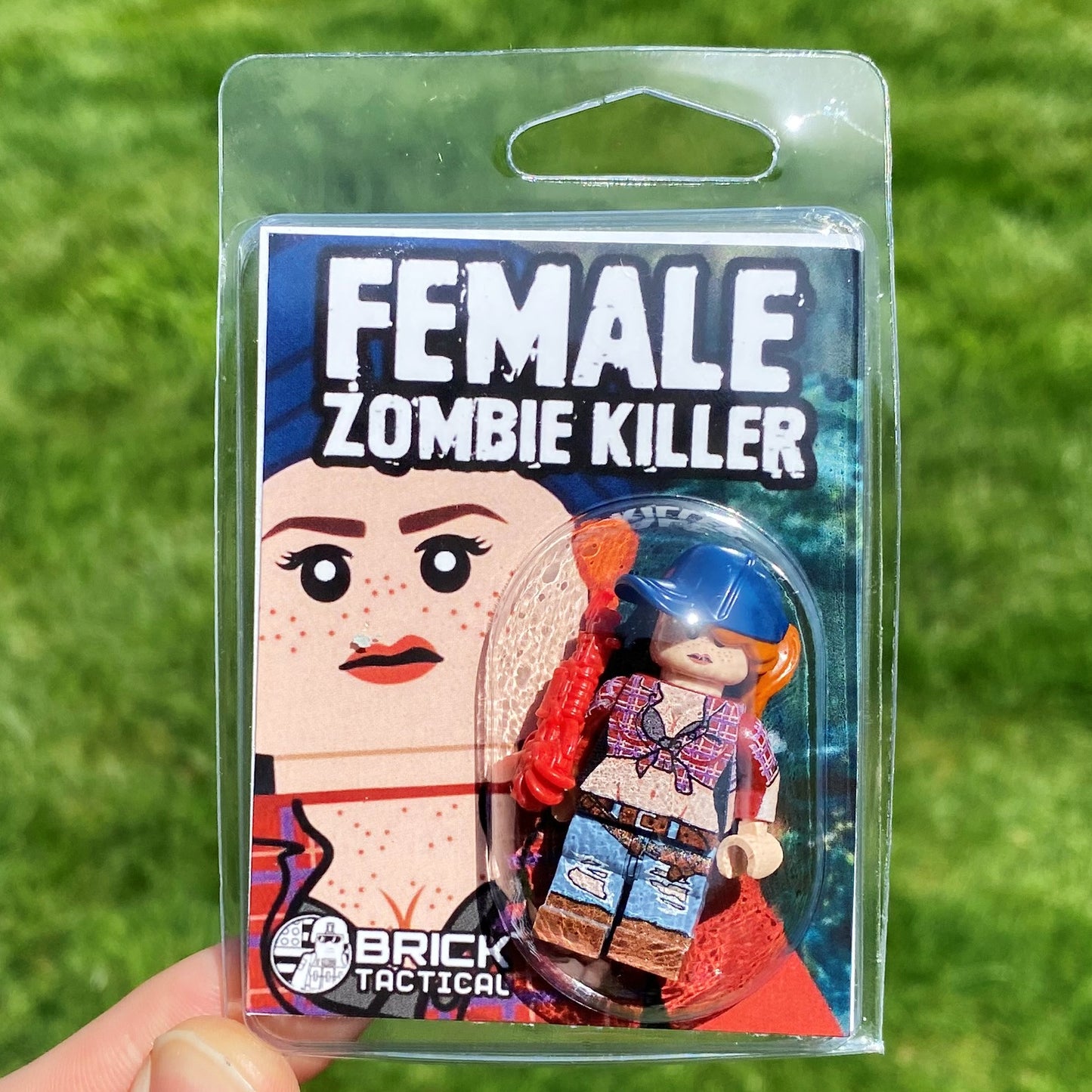 BrickTactical Custom Printed LEGO Minifigs Female Zombie Killer