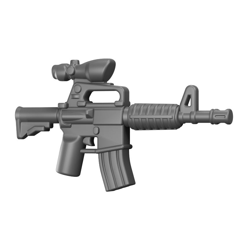 M4 Rifle w/ACOG – custom LEGO-compatible minifigure item by BrickTactical, alternate view