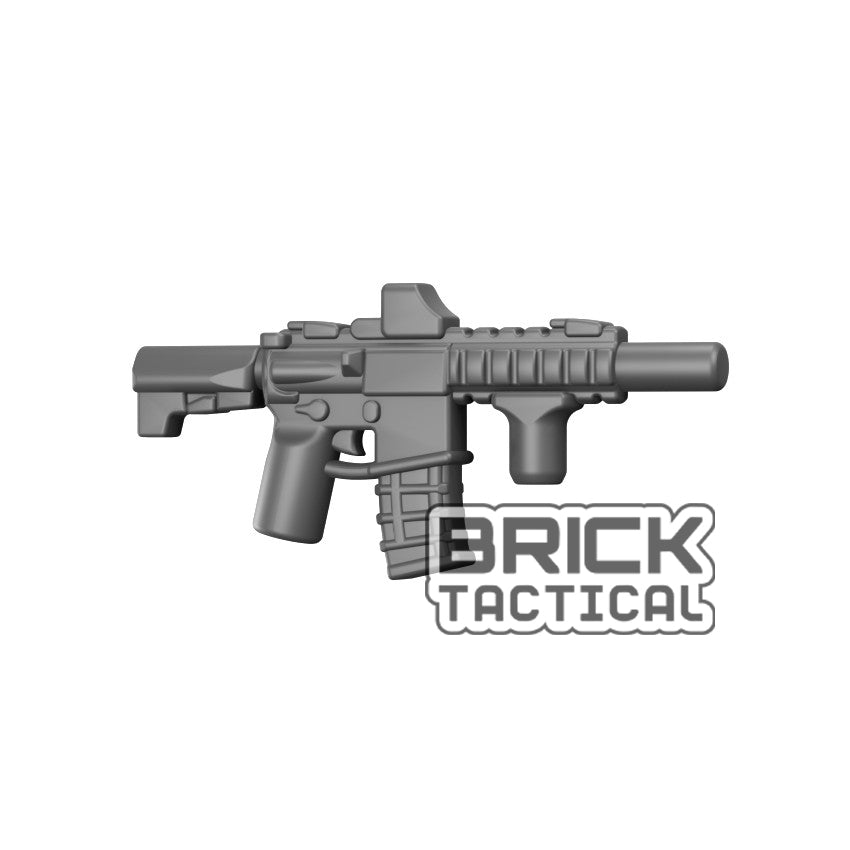 M4 Slim minifigure gun in gunmetal