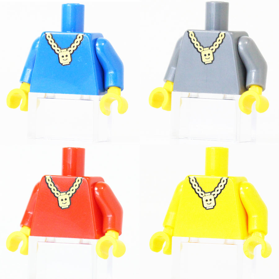 Minifig Head Chain Torso – custom LEGO-compatible minifigure item by BrickTactical