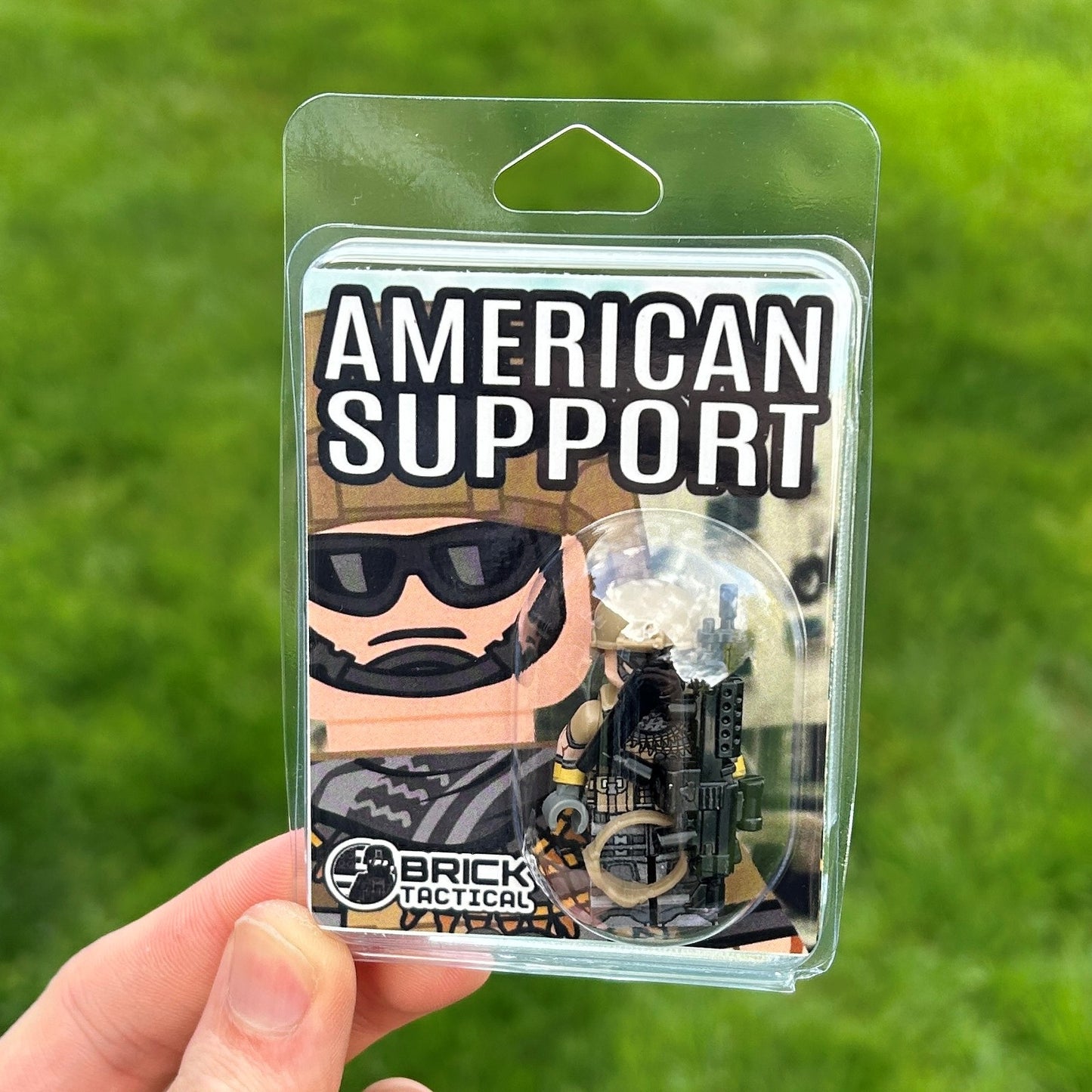 BrickTactical Custom Printed LEGO Minifig American Support