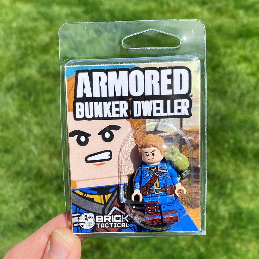 BrickTactical Custom Printed LEGO Minifig Armored Bunker Dweller 