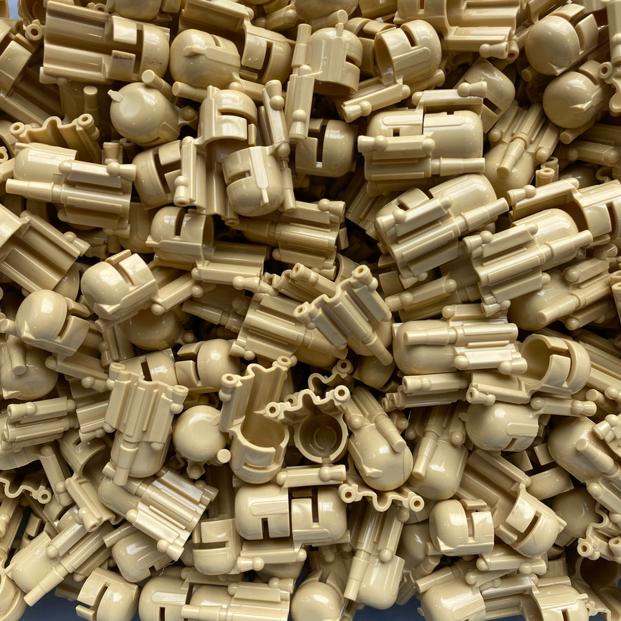 Classic Bounty Hunter Helmet – custom LEGO-compatible minifigure item by BrickTactical, alternate view