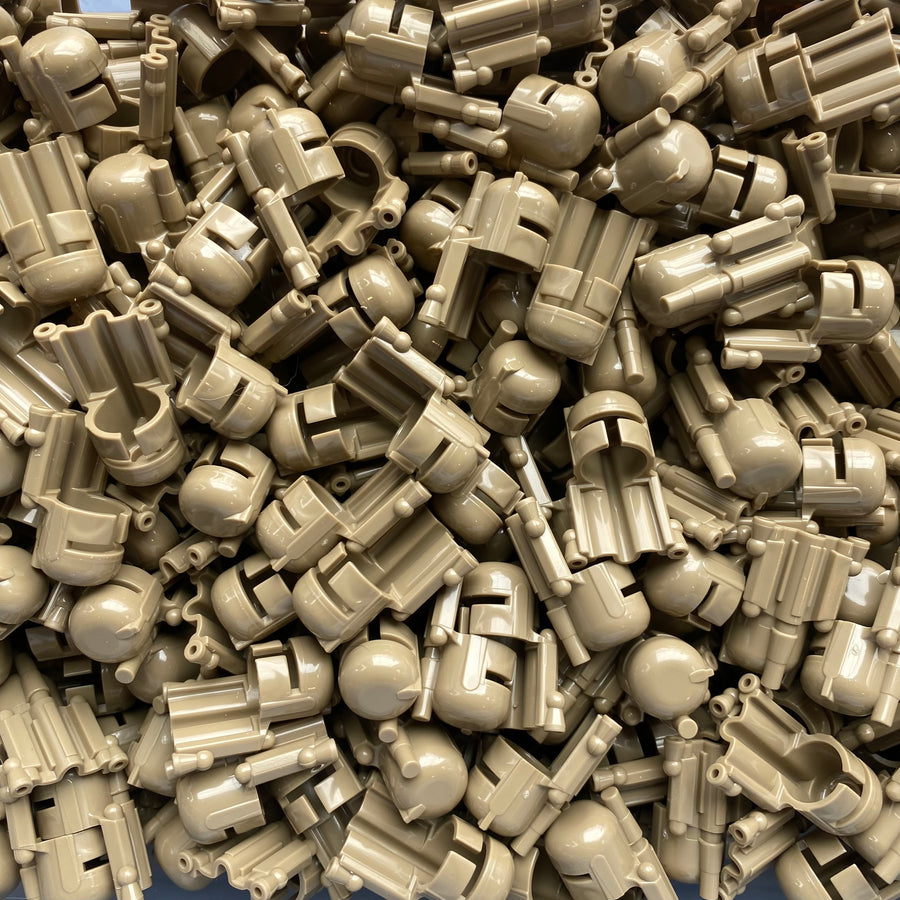 Classic Bounty Hunter Helmet – custom LEGO-compatible minifigure item by BrickTactical, alternate view