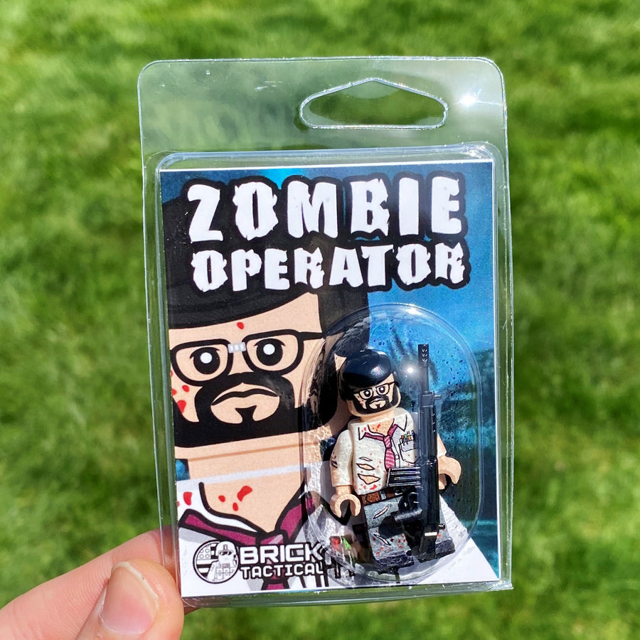 Zombie Operator – custom LEGO-compatible minifigure item by BrickTactical, alternate view