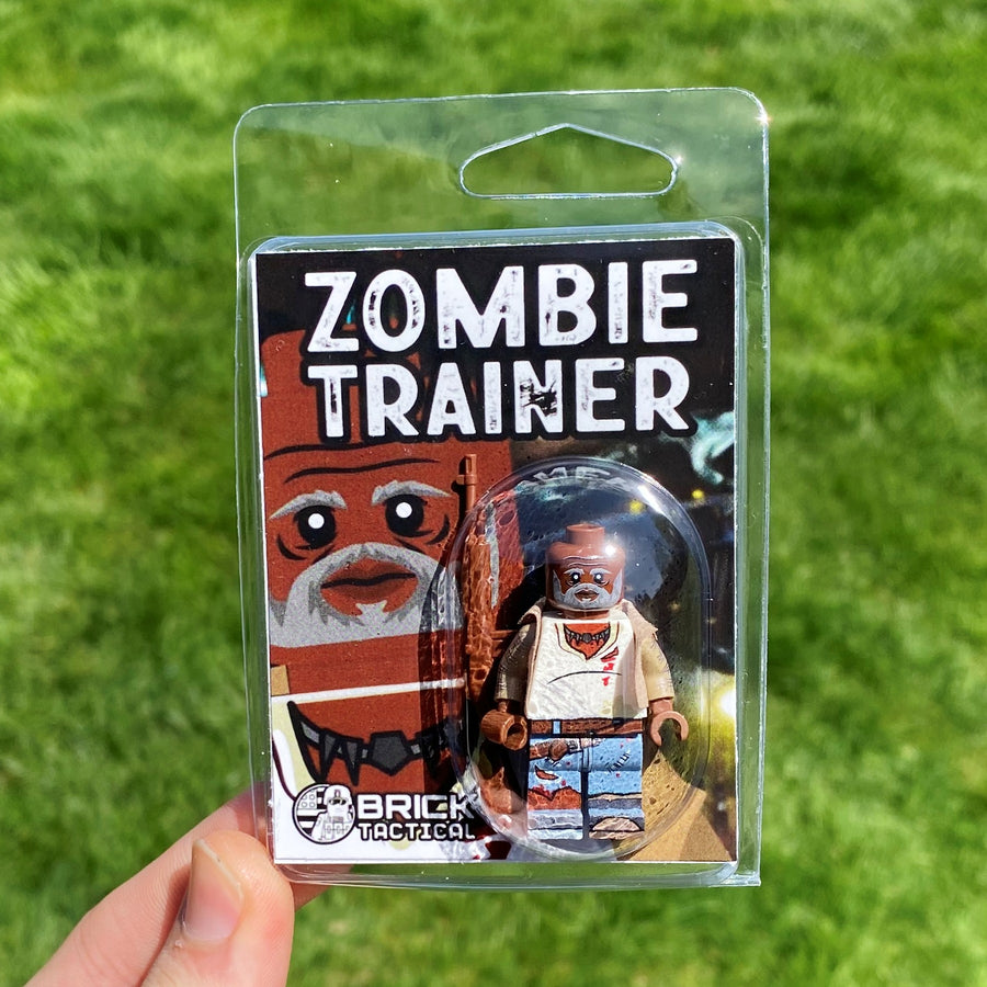 Zombie Trainer – custom LEGO-compatible minifigure item by BrickTactical, alternate view