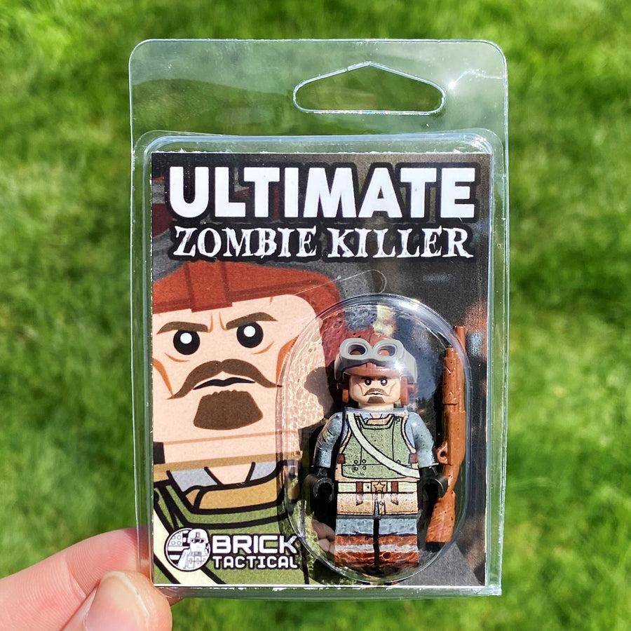 Ultimate Zombie Killer – custom LEGO-compatible minifigure item by BrickTactical, alternate view