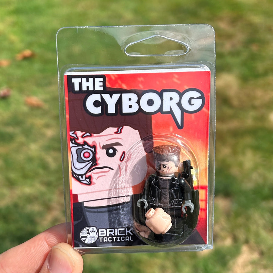 The Cyborg – custom LEGO-compatible minifigure item by BrickTactical, alternate view