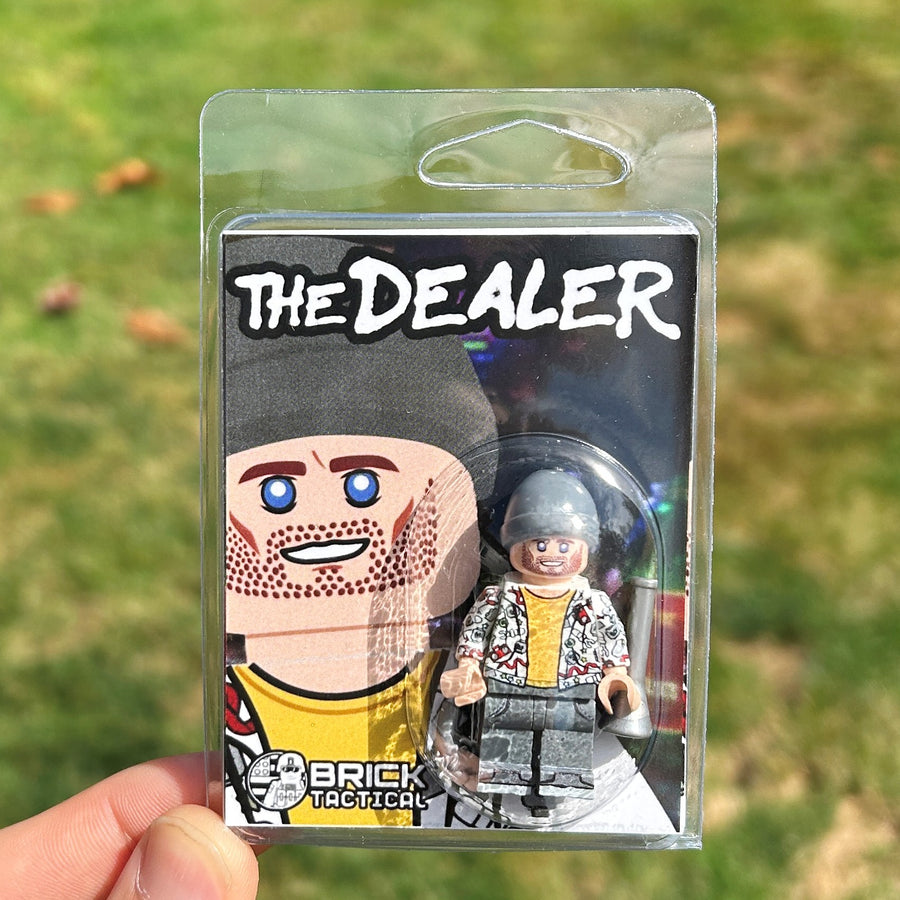 The Dealer – custom LEGO-compatible minifigure item by BrickTactical, alternate view