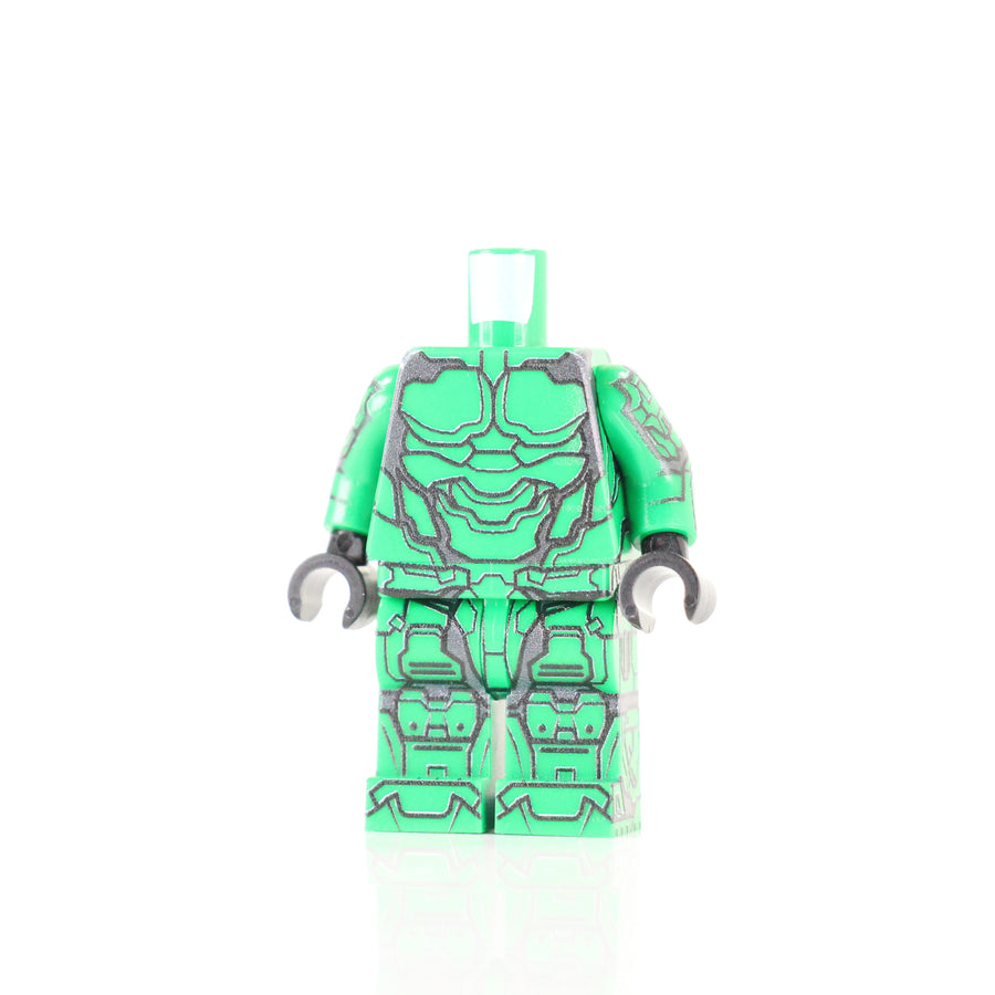 BrickTactical Custom LEGO Minifigure Armor Body Suit Green