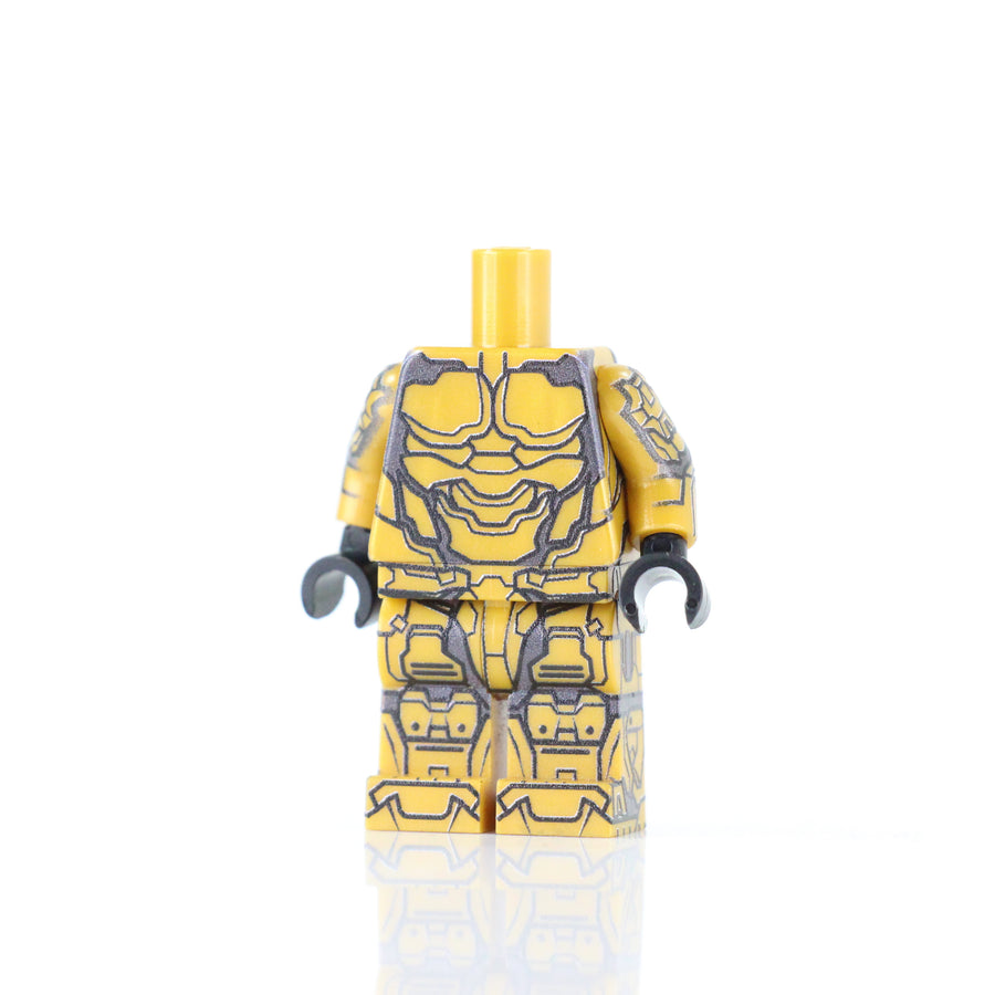 BrickTactical Custom LEGO Minifigure Armor Body Suit Pearl Gold