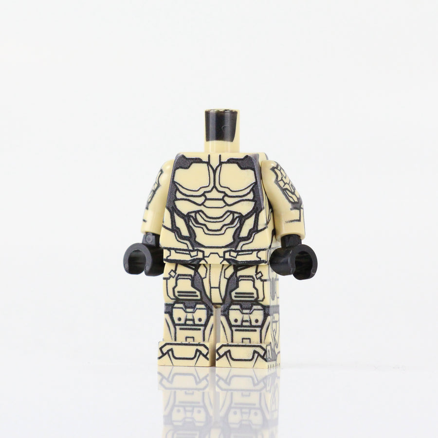 BrickTactical Custom LEGO Minifigure Armor Body Suit Tan