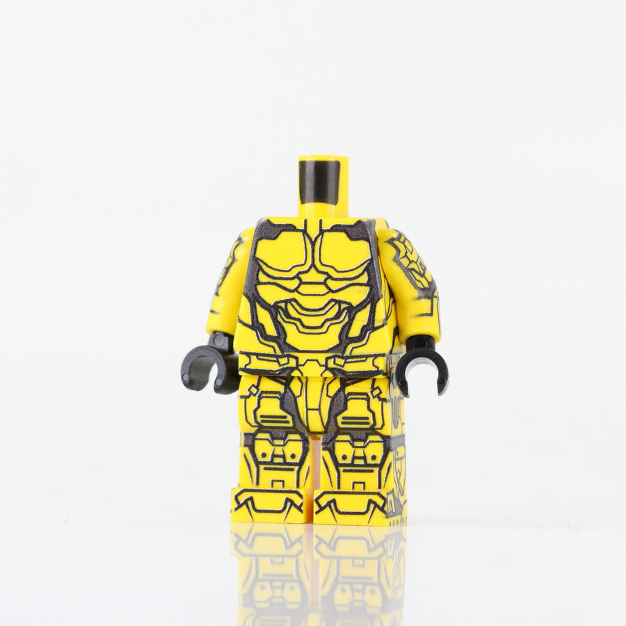 BrickTactical Custom LEGO Minifigure Armor Body Suit Yellow