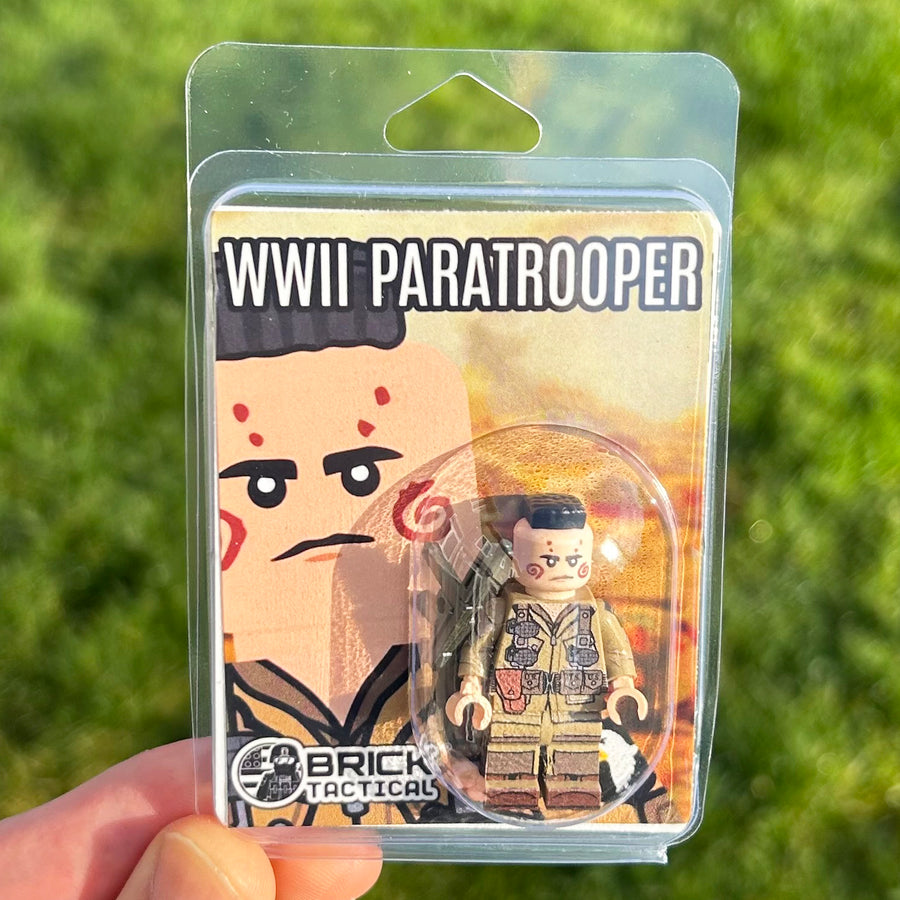 WW2 Paratrooper – custom LEGO-compatible minifigure item by BrickTactical, alternate view