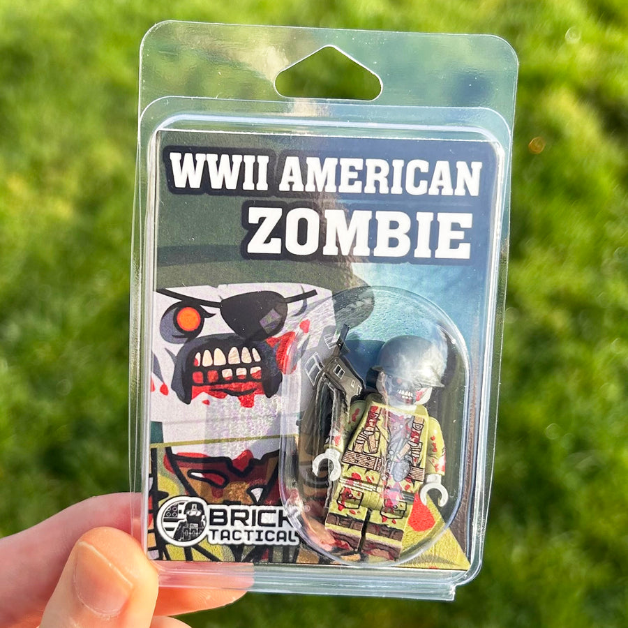 WW2 American Zombie – custom LEGO-compatible minifigure item by BrickTactical, alternate view