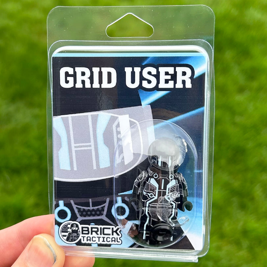 Grid User – custom LEGO-compatible minifigure item by BrickTactical, alternate view