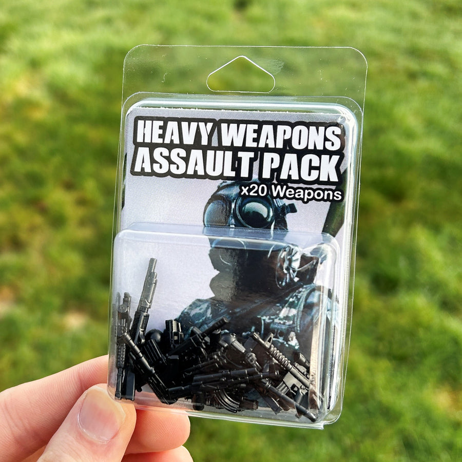 Heavy Weapons Assault Pack – custom LEGO-compatible minifigure item by BrickTactical, alternate view