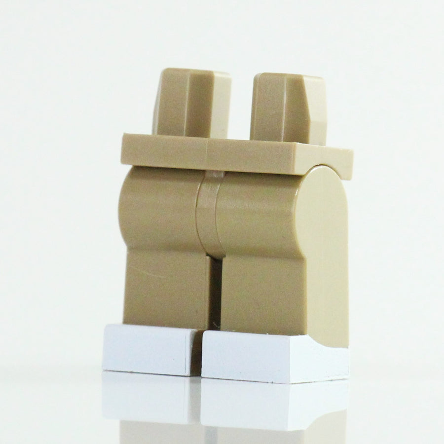 White Boot Legs – custom LEGO-compatible minifigure item by BrickTactical, alternate view
