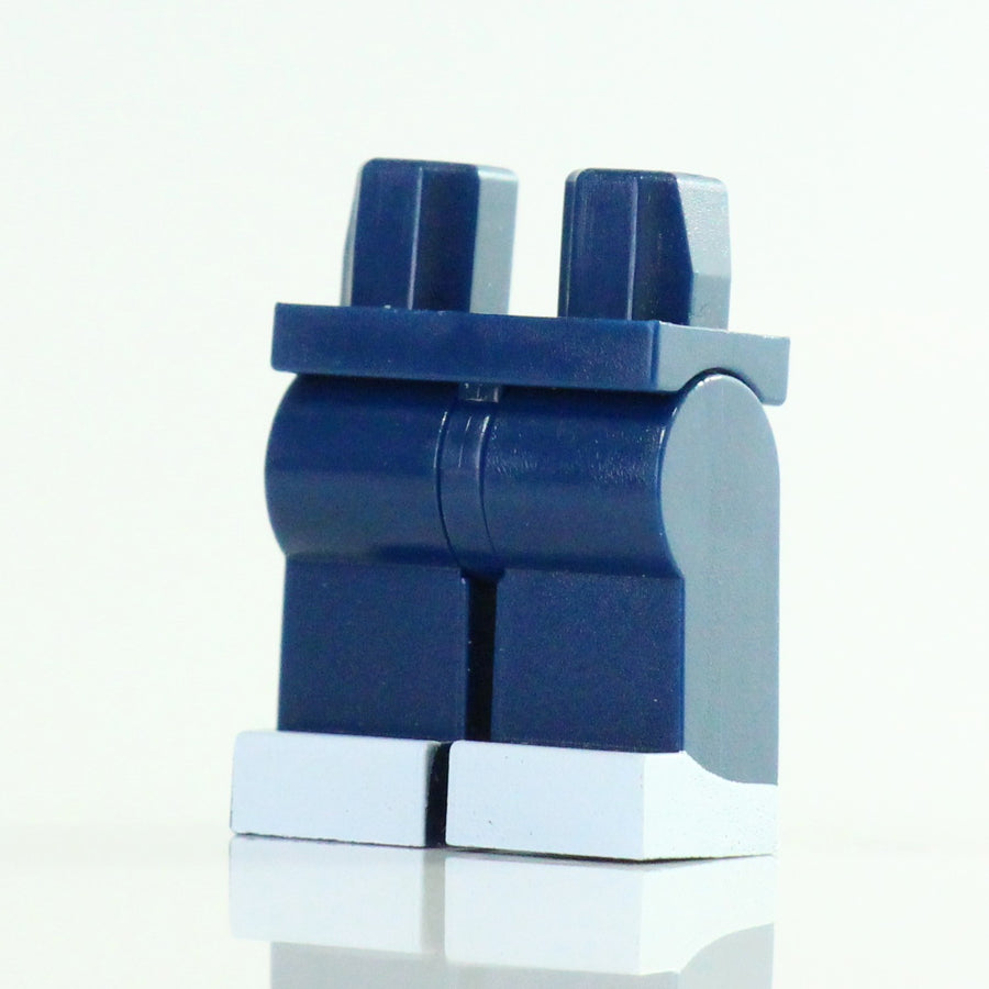 White Boot Legs – custom LEGO-compatible minifigure item by BrickTactical, alternate view
