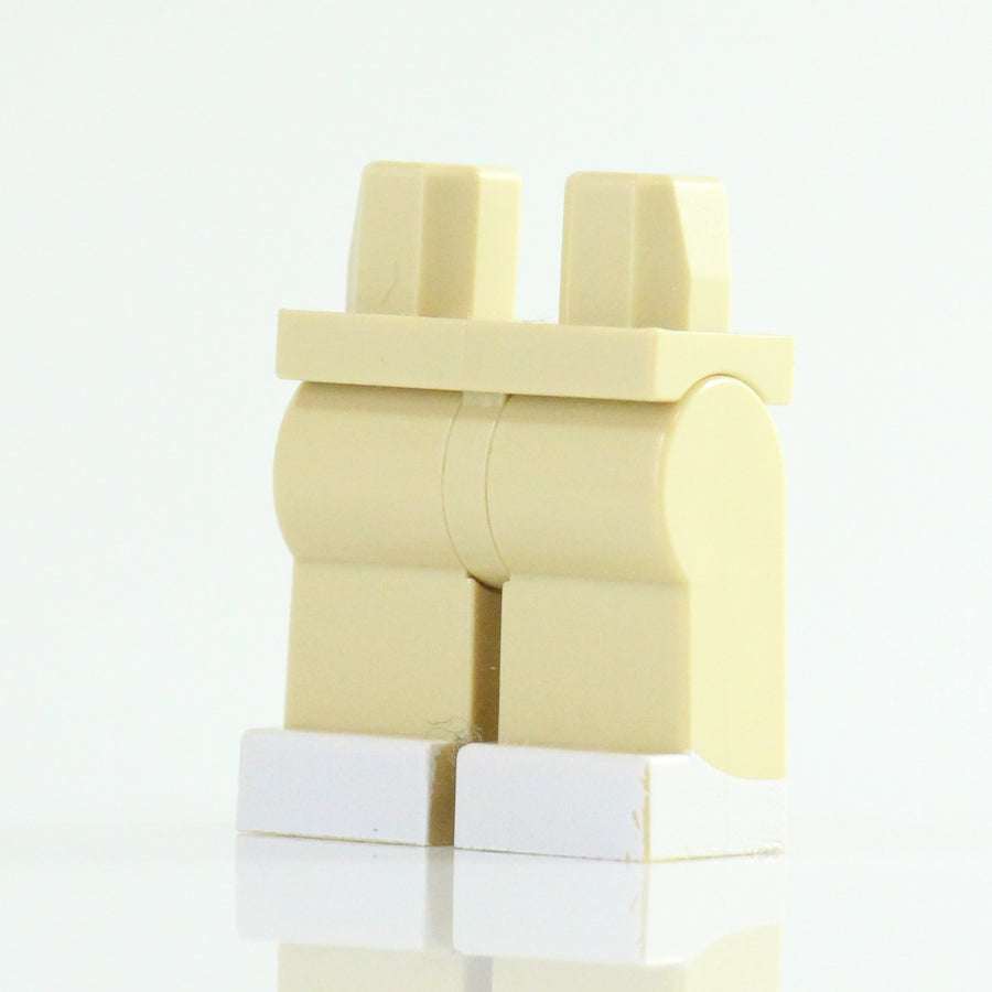 White Boot Legs – custom LEGO-compatible minifigure item by BrickTactical, alternate view