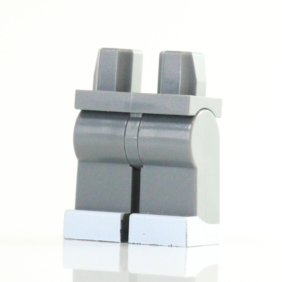 White Boot Legs – custom LEGO-compatible minifigure item by BrickTactical, alternate view