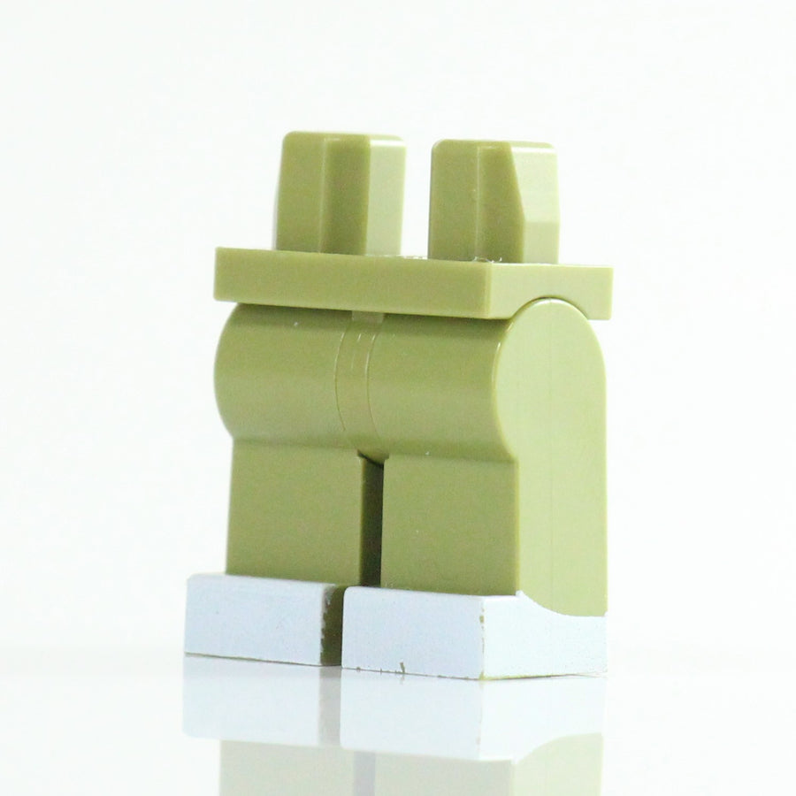 White Boot Legs – custom LEGO-compatible minifigure item by BrickTactical, alternate view