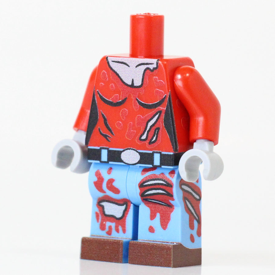 Female Zombie Body #2 – custom LEGO-compatible minifigure item by BrickTactical