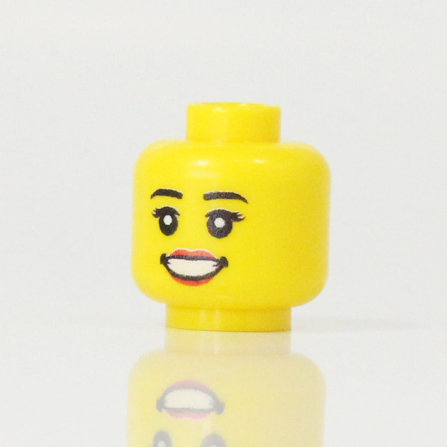 Female Head #5 – custom LEGO-compatible minifigure item by BrickTactical